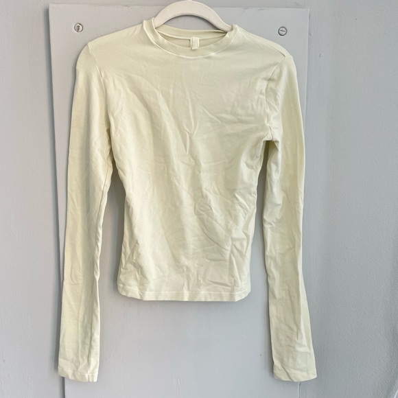 SKIMS Bone Cotton Long Sleeve S - Picture 3 of 4